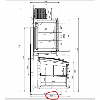 Морозильна бонета Centaur 2,5 (-18…-23°С)
Торгова морозильна вітрина-надставка н. . фото 8