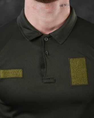 Тактическая футболка зсу поло олива для военнослужащих с липучками под шевроны
м. . фото 10
