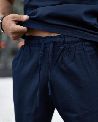 Чоловічі літні шорти Flax з льону широкі з кишенями Повсякденні
- Матеріал: льон. . фото 6