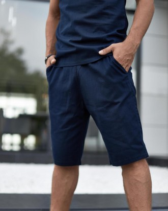 Чоловічі літні шорти Flax з льону широкі з кишенями Повсякденні
- Матеріал: льон. . фото 4