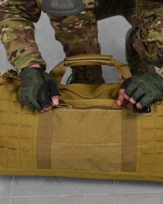 
Тактична сумка дорожня з системою MOLLE військова, сумка баул армійська 
матері. . фото 7