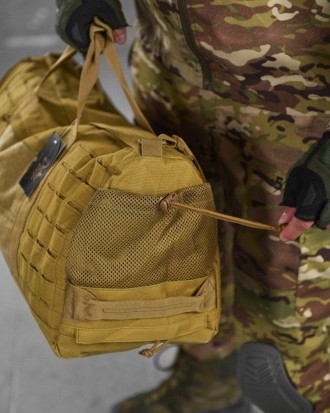 
Тактична сумка дорожня з системою MOLLE військова, сумка баул армійська 
матері. . фото 6