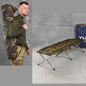  Армейская раскладушка нато военная с чехлом походная кровать раскладная туристи. . фото 2