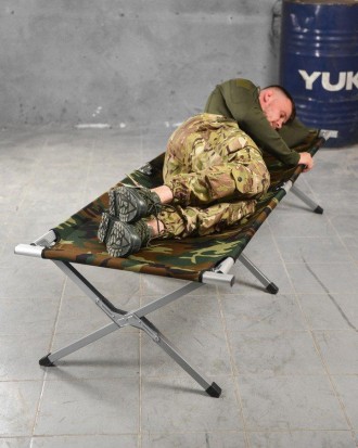  Армейская раскладушка нато военная с чехлом походная кровать раскладная туристи. . фото 7