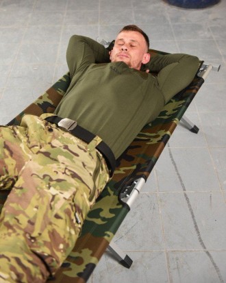  Армейская раскладушка нато военная с чехлом походная кровать раскладная туристи. . фото 8