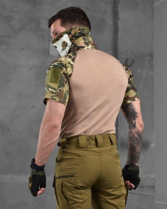Тактическая рубашка убакс под бронежилет мультикам, боевая рубашка ubacs с корот. . фото 8