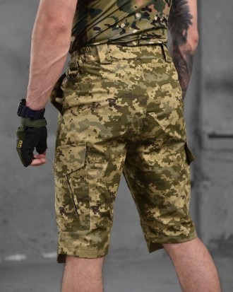 Тактические шорты мужские армейские, военные шорты Kalista удлиненные пиксель
ма. . фото 7