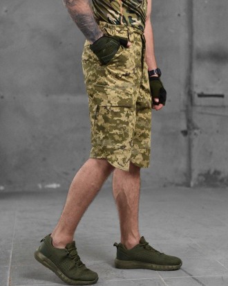 Тактические шорты мужские армейские, военные шорты Kalista удлиненные пиксель
ма. . фото 6