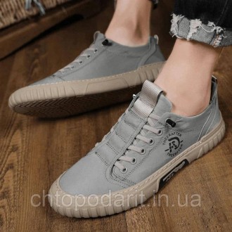 Кроссовки Reelstep Sneakers/Кеды сникерсы текстильные унисекс цвет серый 
Размер. . фото 2