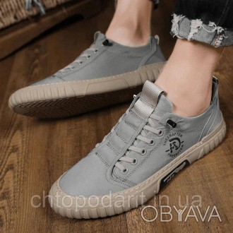 Кроссовки Reelstep Sneakers/Кеды сникерсы текстильные унисекс цвет серый 
Размер. . фото 1