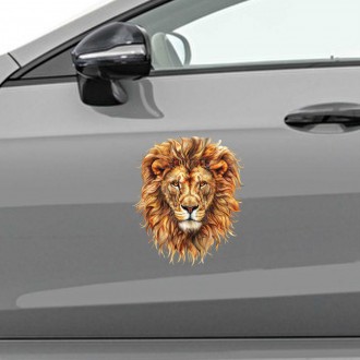 Додайте вашому автомобілю владний вигляд з наклейкою на авто з головою тигра роз. . фото 3