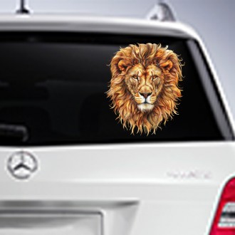 Додайте вашому автомобілю владний вигляд з наклейкою на авто з головою тигра роз. . фото 7