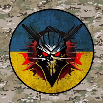  Патриотический шеврон 'Боец ЗСУ' с флагом Украины Этот военный шеврон с диаметр. . фото 2
