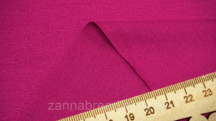  Ткань вискоза однотонная цвет малиновый - мягкая, нежная, скользящая, струящаяс. . фото 3