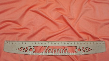  Ткань вискоза однотонная цвет персиковый - мягкая, нежная, скользящая, струящая. . фото 4
