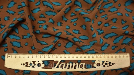  Ткань супер-софт цвет коричневый "Леопардовые пятна" - это легкий, уютный, очен. . фото 6