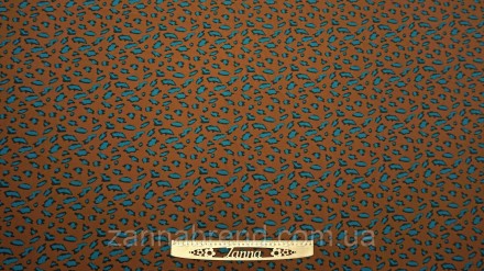  Ткань супер-софт цвет коричневый "Леопардовые пятна" - это легкий, уютный, очен. . фото 3