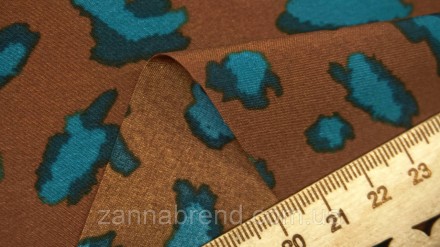  Ткань супер-софт цвет коричневый "Леопардовые пятна" - это легкий, уютный, очен. . фото 5