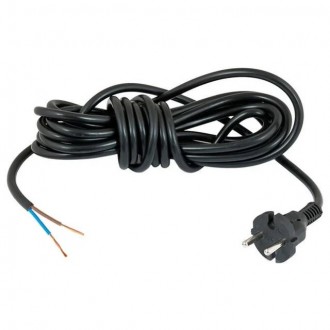 Кабель з вилкою Neomax на 5 метрів без заземлення 16А 2х1,0 м2 Білий/Чорний. Киев. фото 1