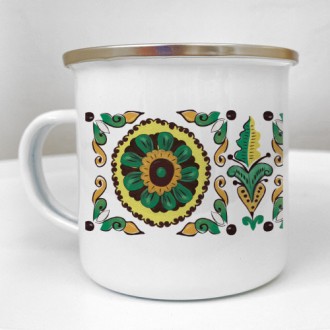 Кружка металлическая Camper Косівські мотиви 250 мл (KRM_TR005). Черновцы. фото 1
