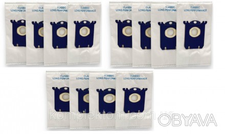 Мешки для пылесоса Philips S-bag Clasic long performnce (12шт)Комплект: 12шт Тип. . фото 1