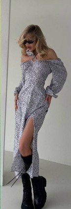 Женское платьеРазмерный ряд S,M,L,XLТкань качественный софтПлатье длины миди, по. . фото 2