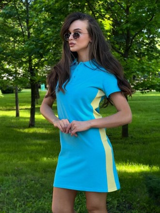 Спортивне плаття Поло з лампасомТканина: турецька лакоста — 100% бавовнаРозмір S. . фото 4