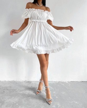 Легка сукня ▪️Розмір 42-46 (S-L) ▪️Тканина — американський креп ▪️Колір — електр. . фото 4