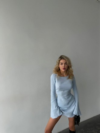 Невероятно легкое и уютное платьеРазмер: S-M/M-LТкань : МуслинЦвет: голубой, тра. . фото 2