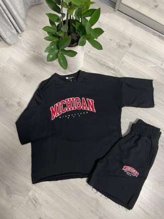 Костюм с шортами "MICHIGAN"▫️Ткань: очень качественный трикотаж футер петля прои. . фото 3