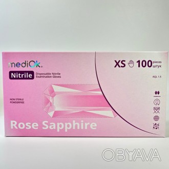 Розовые одноразовые нитриловые перчатки Rose Sapphire – отличный выбор для тех, . . фото 1