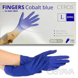 Нестерильные нитриловые перчатки CEROS Fingers изготовлены из гипоаллергенного и. . фото 1