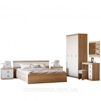 Спальня Соната Эверест Комплект 12 дуб сонома + белый
Функциональная мебель, про. . фото 3