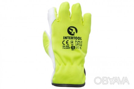 Защитные перчатки SP-0172 изготовлены из высококачественной козьей кожи со встав. . фото 1