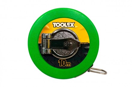 Рулетка Toolex - 10м x 13мм бобина стекловолокно. . фото 2