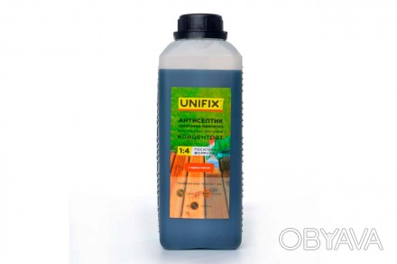 Антисептик грунтовка-пропитка для обработки древесины Unifix - 1кг x 1:4 концент. . фото 1