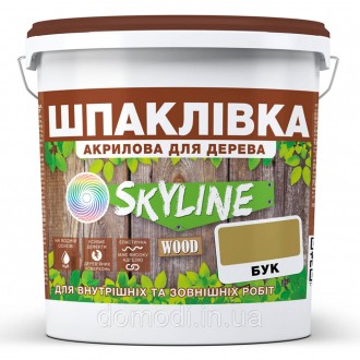 
Шпаклевка для дерева акриловая для внутренних и наружных работ SkyLine Wood (Ск. . фото 2