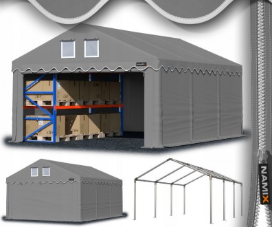 Тентовый гараж COMFORT ПВХ 4 x 6м Сірий
 
Палатки серии COMFORT является надежны. . фото 2