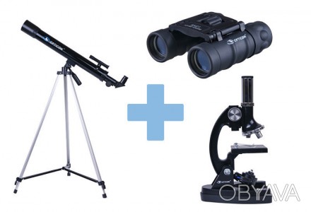 Телескоп OPTICON ScienceMaster SE + микроскоп + бинокль 
Комплект для молодых уч. . фото 1