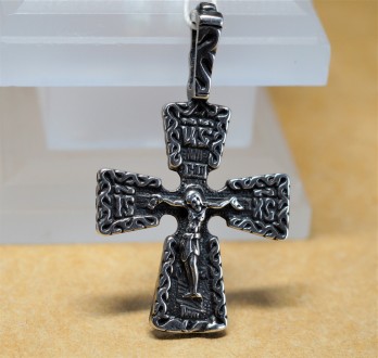 Кулон-крест серебряный 925 пробы, Украинского производителя (г. Белая Церковь). . . фото 2