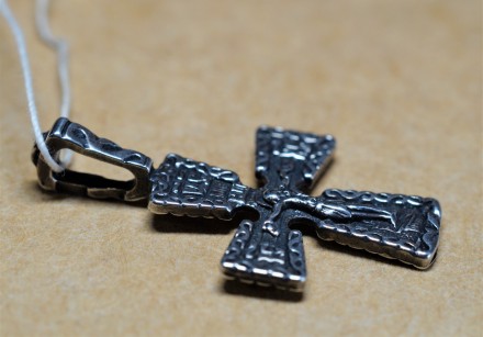 Кулон-крест серебряный 925 пробы, Украинского производителя (г. Белая Церковь). . . фото 9