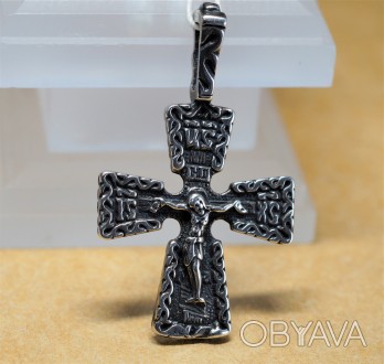 Кулон-крест серебряный 925 пробы, Украинского производителя (г. Белая Церковь). . . фото 1