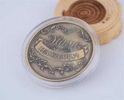 Монета сувенирная "Золотая Мама". Диаметр монеты 4,00 см., толщина 0,30 см., вес. . фото 7