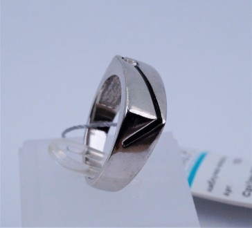 Кольцо серебряное мужское с цирконием и эмалью 925 пробы, Украинского производит. . фото 3