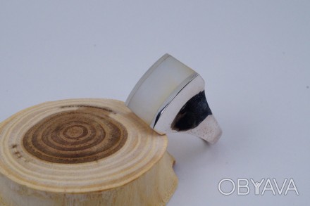 Кольцо серебряное с натуральным перламутром 925 пробы, Украинского производителя. . фото 1