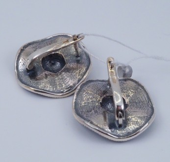 Серьги серебряные "Сомбреро" 925 пробы, Украинского производства. Вес 11.16 грм.. . фото 3