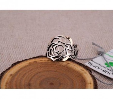 Кольцо серебряное с золотом "Розарий" 925/375 пробы, Украинского производителя. . . фото 3