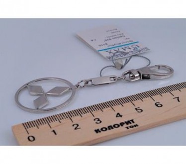 Брелок для ключей серебряный "Мицубиши" 925 пробы, Украинского производителя, ро. . фото 3