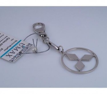 Брелок для ключей серебряный "Мицубиши" 925 пробы, Украинского производителя, ро. . фото 2