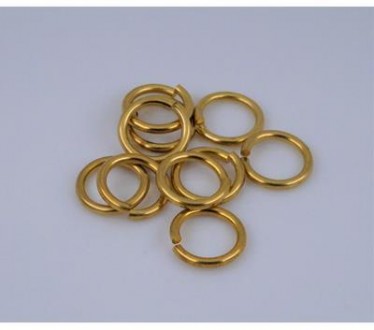 Кольцо из латуни (для брелка/ключей). Латунь, диаметр кольца 1,50 см., толщина 0. . фото 3